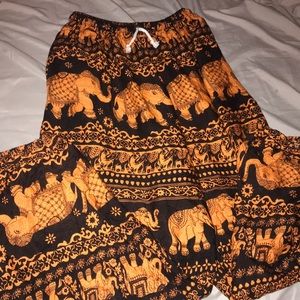 flowy bohemian pants